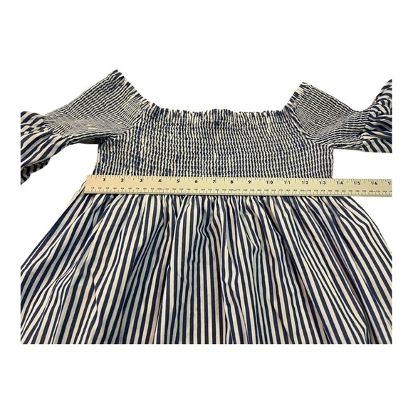 Zara Striped Off The Shoulder Mini Dress Woman Medium - Picture 8 of 9